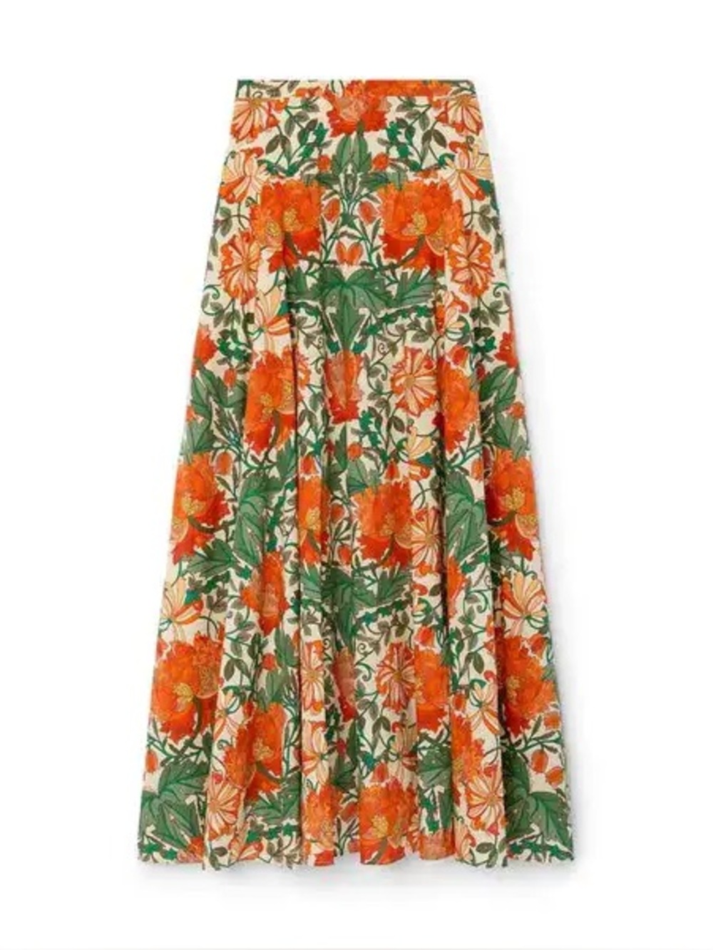 Cara Cara Gabriella Skirt in Egret Wild Blossoms, Size 12 NWT